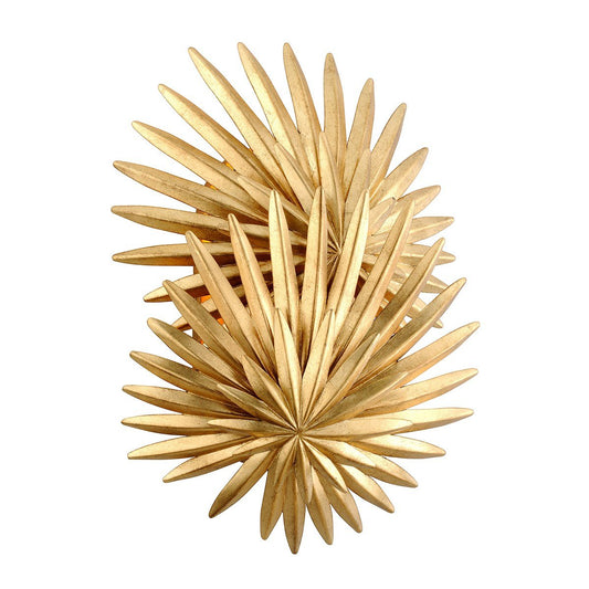 Savvy Large Wall Sconce - Gold Leaf Finish