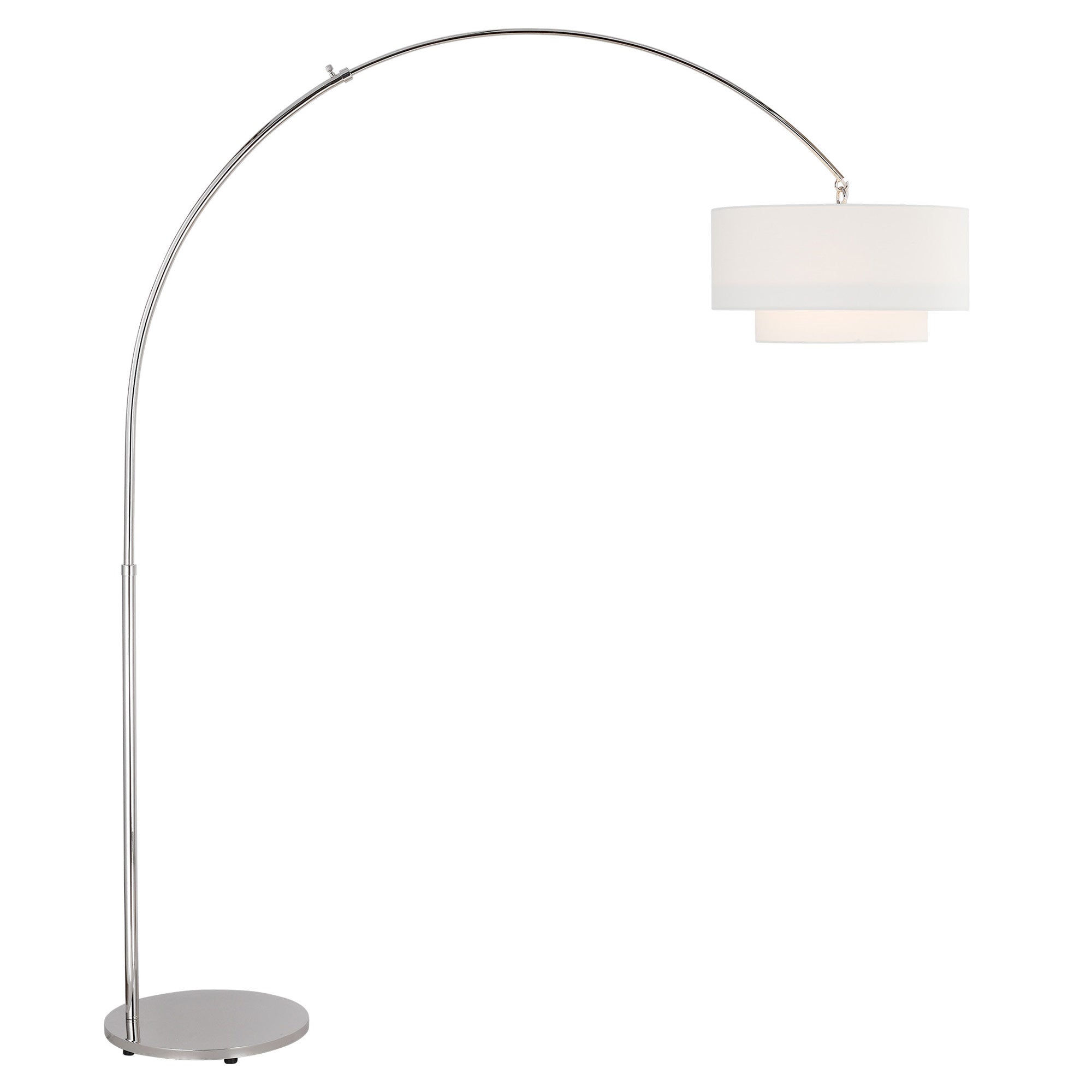 Sawyer Arc Floor Lamp - Polished Nickel