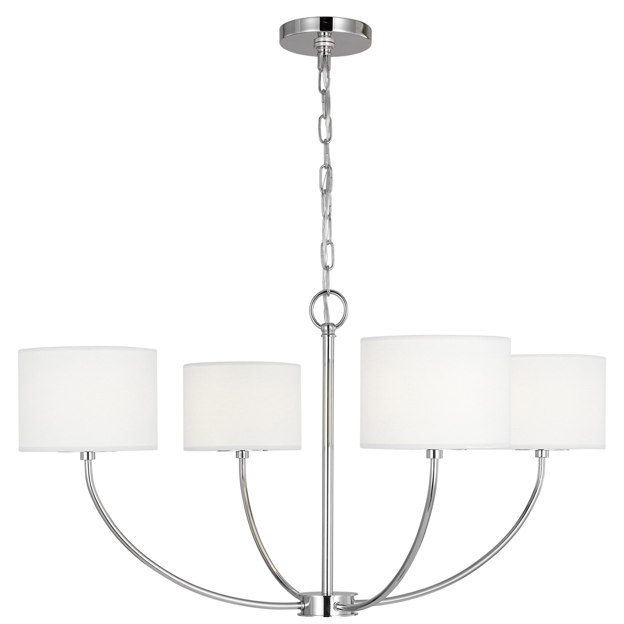 Sawyer Chandelier - Polished Nickel