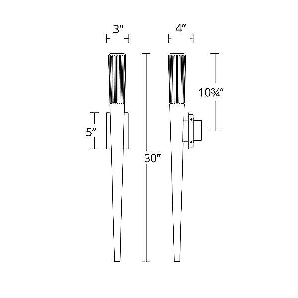 Scepter LED Wall Sconce - Diagram