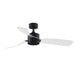SculptAire LED Ceiling Fan - Black Finish with Clear Blades