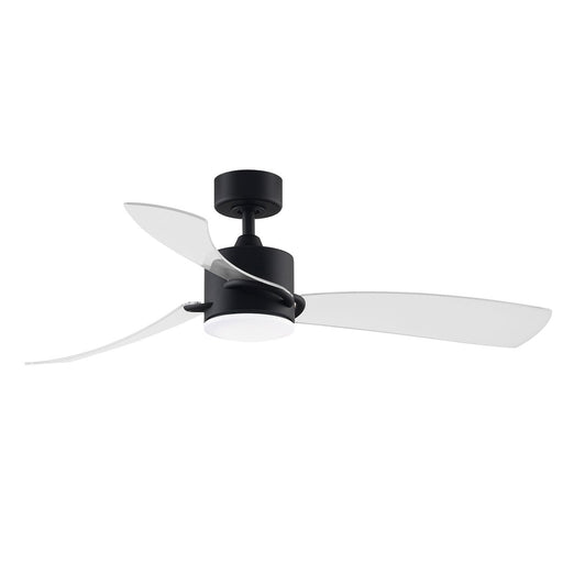SculptAire LED Ceiling Fan - Black Finish with Clear Blades