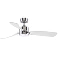 Load image into Gallery viewer, SculptAire LED Ceiling Fan - Chrome Finish with Clear Blades
