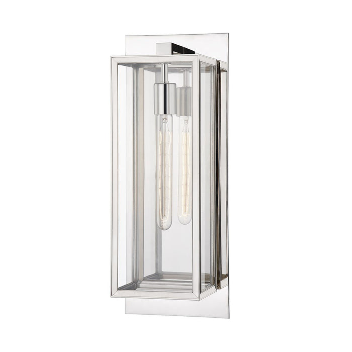 Sea Cliff Outdoor Wall Sconce - Polished Nickel Finish