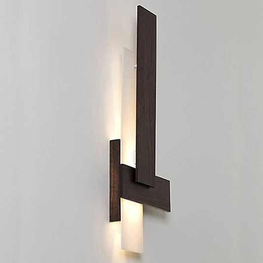 Sedo LED Sconce - Dark Stained Walnut Finish