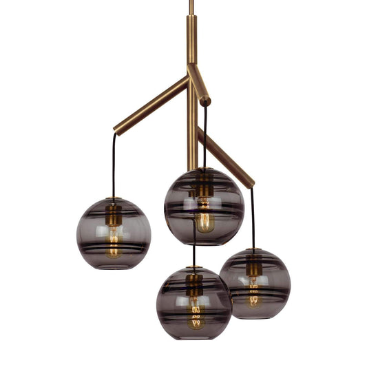 Sedona Multi-Light Pendant - Aged Brass Finish
