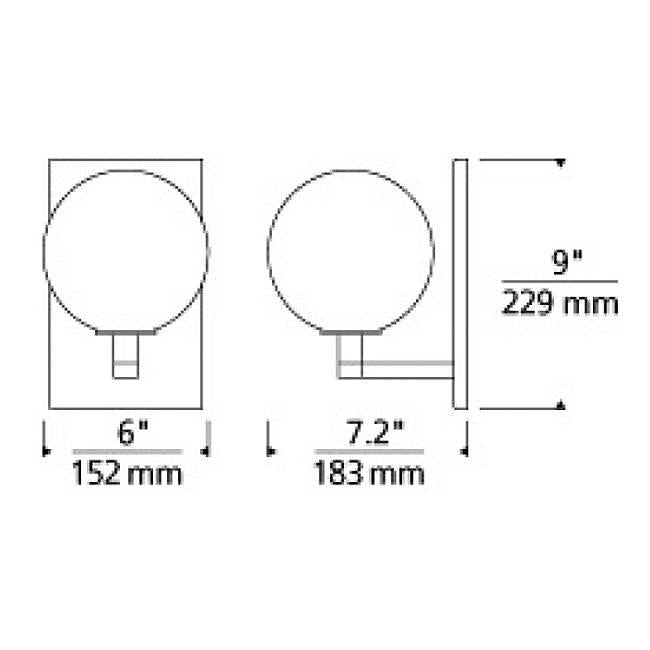 Sedona Wall Sconce - Diagram