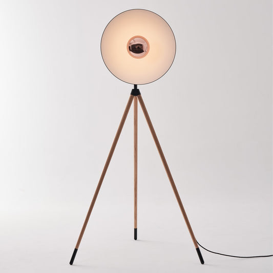 Apollo Floor Lamp - Beech Wood Finish