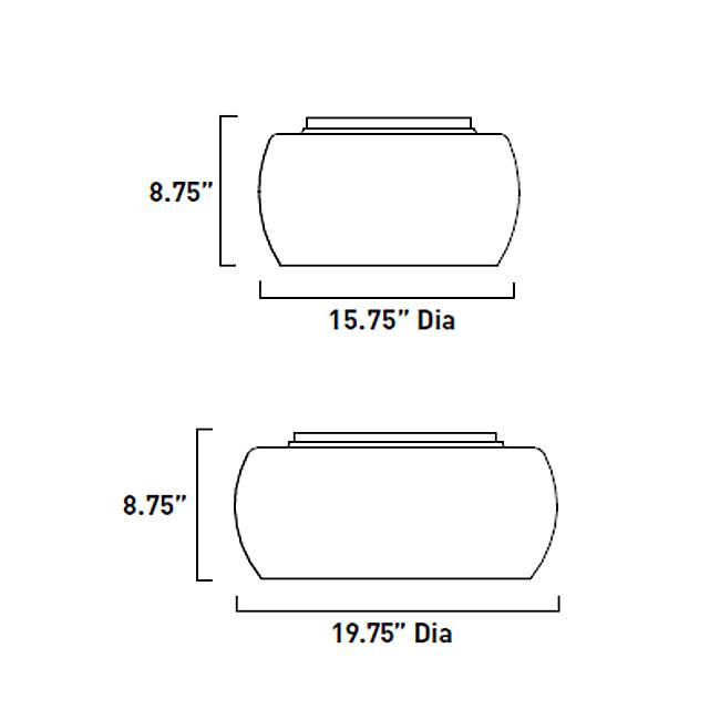 Sense Flushmount - Diagram