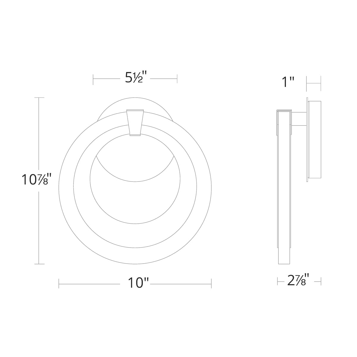 Serenity LED Wall Sconce - Diagram