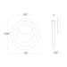 Serenity LED Wall Sconce - Diagram