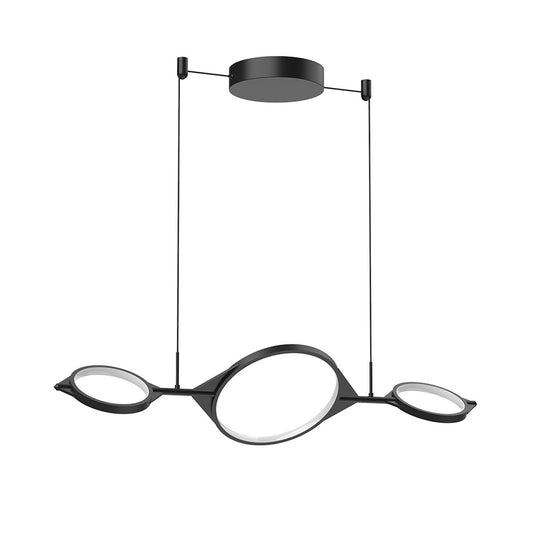 Serif Small LED Linear Suspension - Black Finish