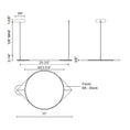 Load image into Gallery viewer, Serif Large LED Linear Suspension - Diagram
