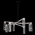 Load image into Gallery viewer, Serres 8-Light LED Chandelier - Polished Chrome/Matte Black Finish
