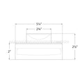 Load image into Gallery viewer, Shaw 5" Solitaire Flush Mount - Diagram
