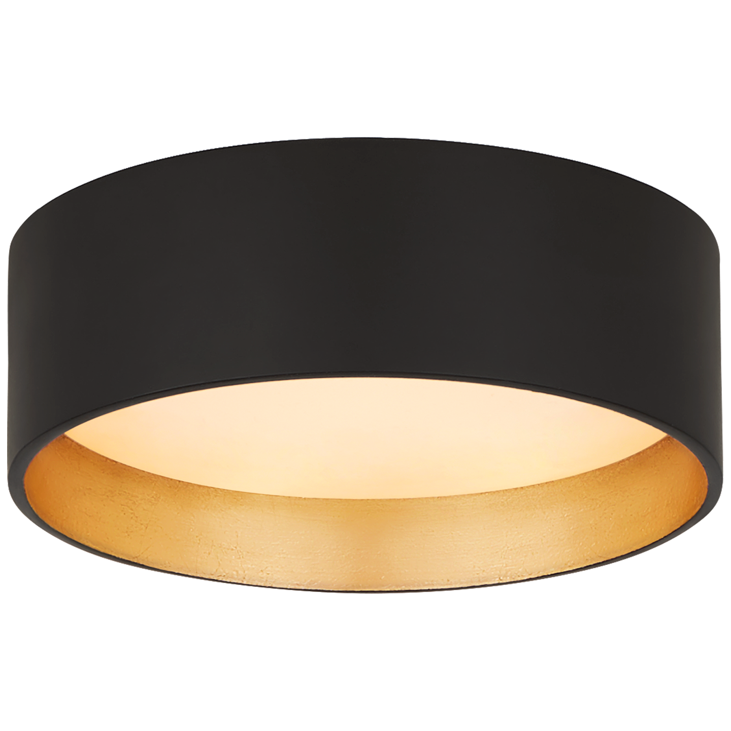 Shaw 5" Solitaire Flush Mount - Matte Black/Gild Finish