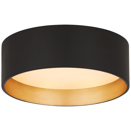 Shaw 5" Solitaire Flush Mount - Matte Black/Gild Finish