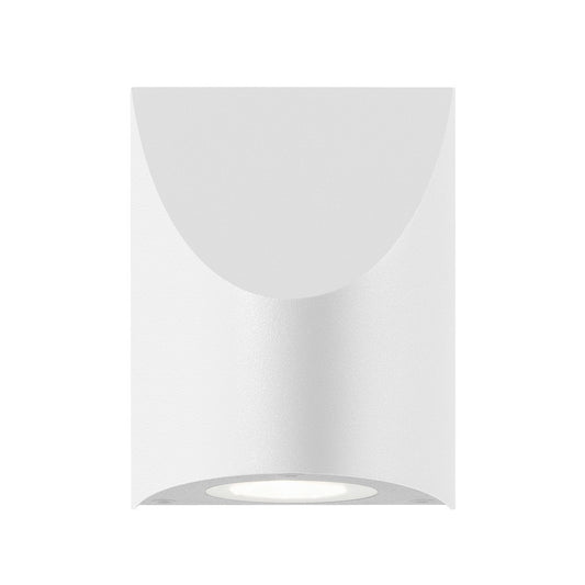 Shear Outdoor LED Wall Sconce - White