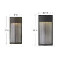 Load image into Gallery viewer, Shelter Half-Round LED Outdoor Wall Sconce - Diagram
