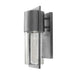 Shelter Outdoor Small Wall Sconce - Hematite