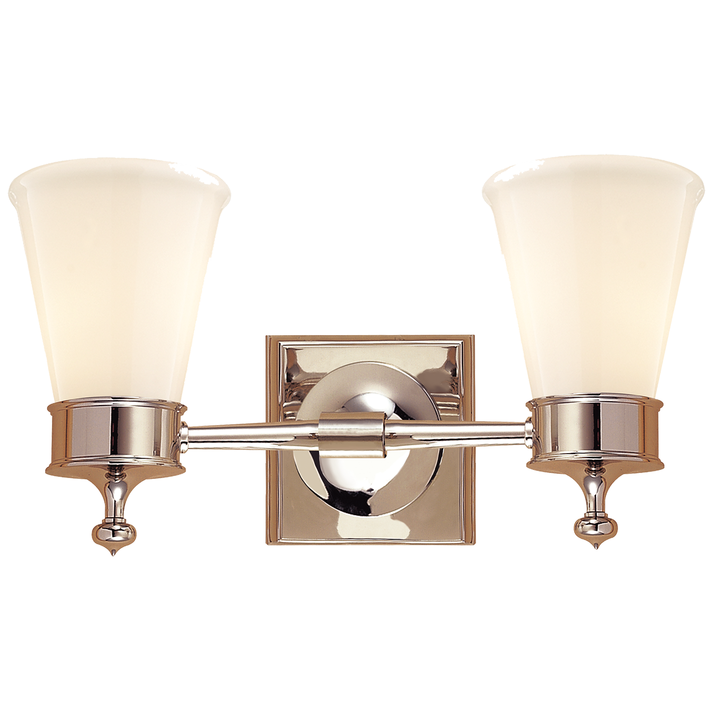 Siena Double Sconce - Polished Nickel Finish