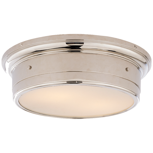 Siena Large Flush Mount - Polished Nickel Finish