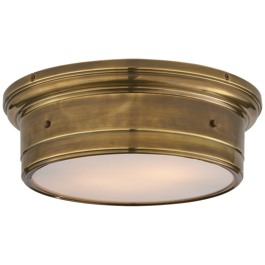 Siena Large Flush Mount - Hand-Rubbed Antique Brass Finish