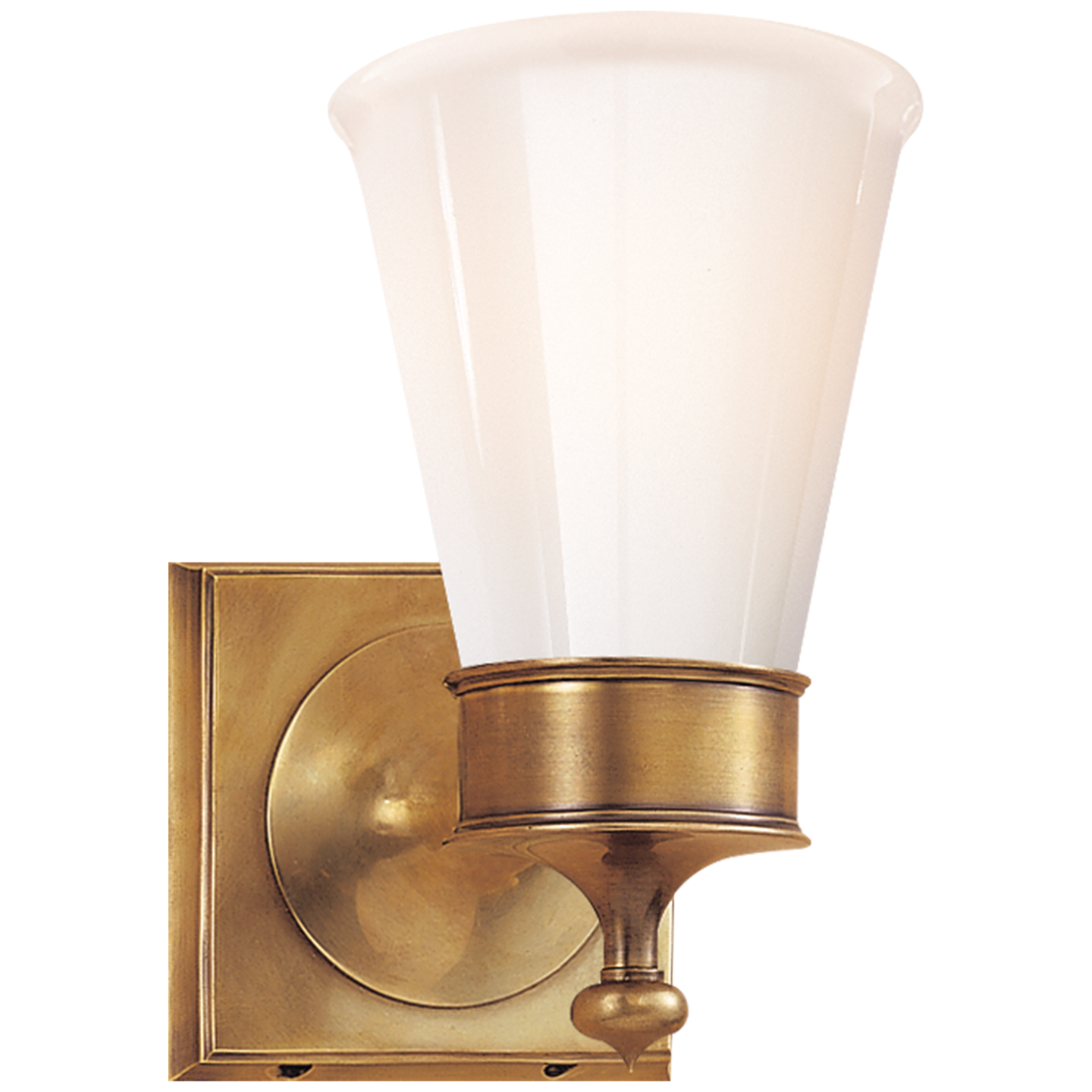 Siena Single Sconce - Hand-Rubbed Antique Brass Finish