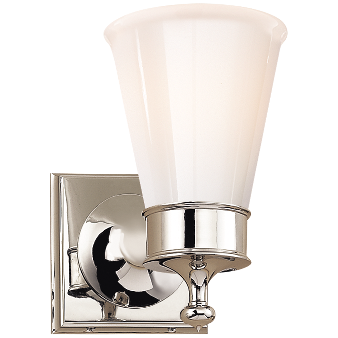 Siena Single Sconce - Polished Nickel Finish