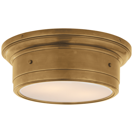 Siena Small Flush Mount - Hand-Rubbed Antique Brass Finish