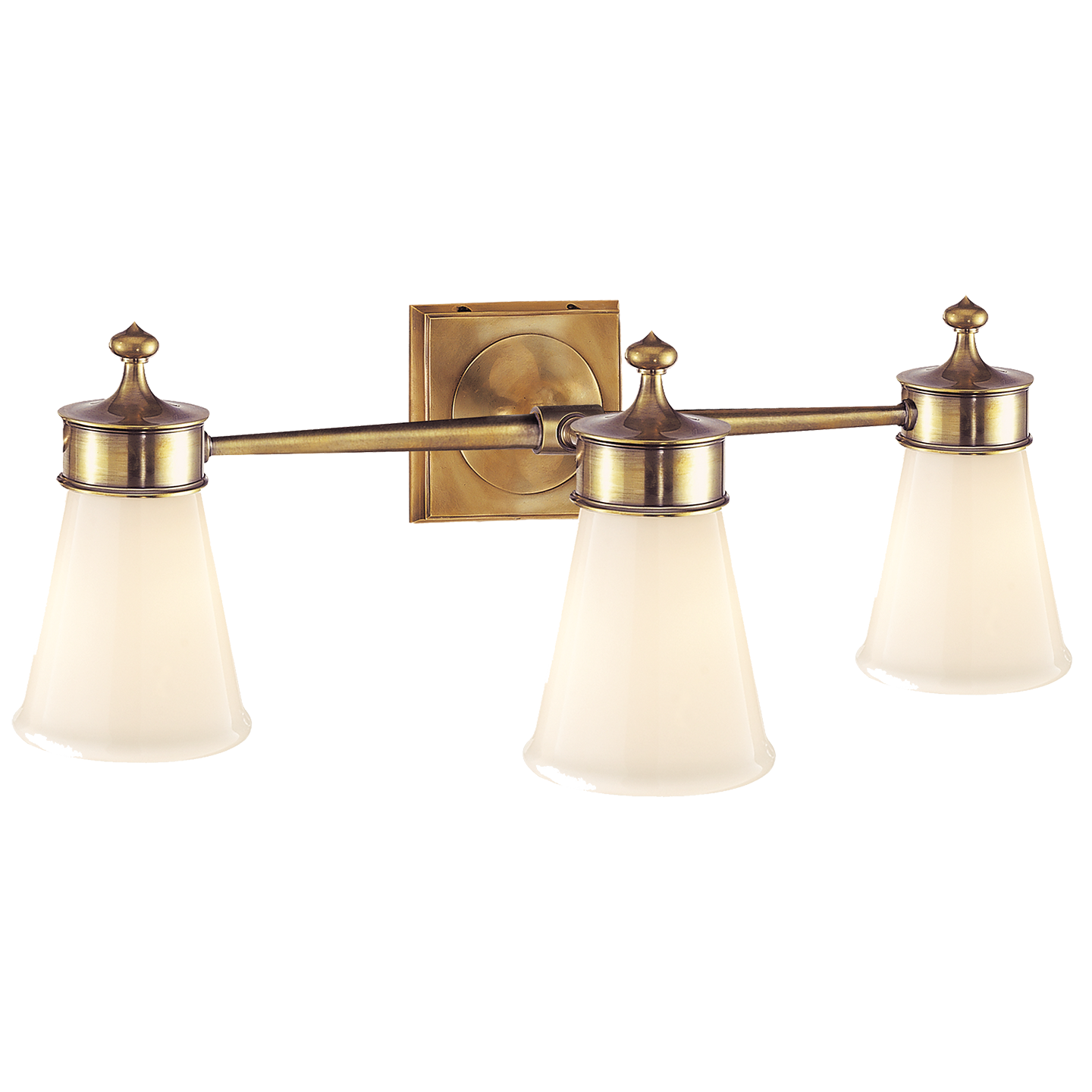 Siena Triple Sconce - Hand-Rubbed Antique Brass Finish