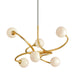 Signature Small Chandelier - Gold Leaf Finish