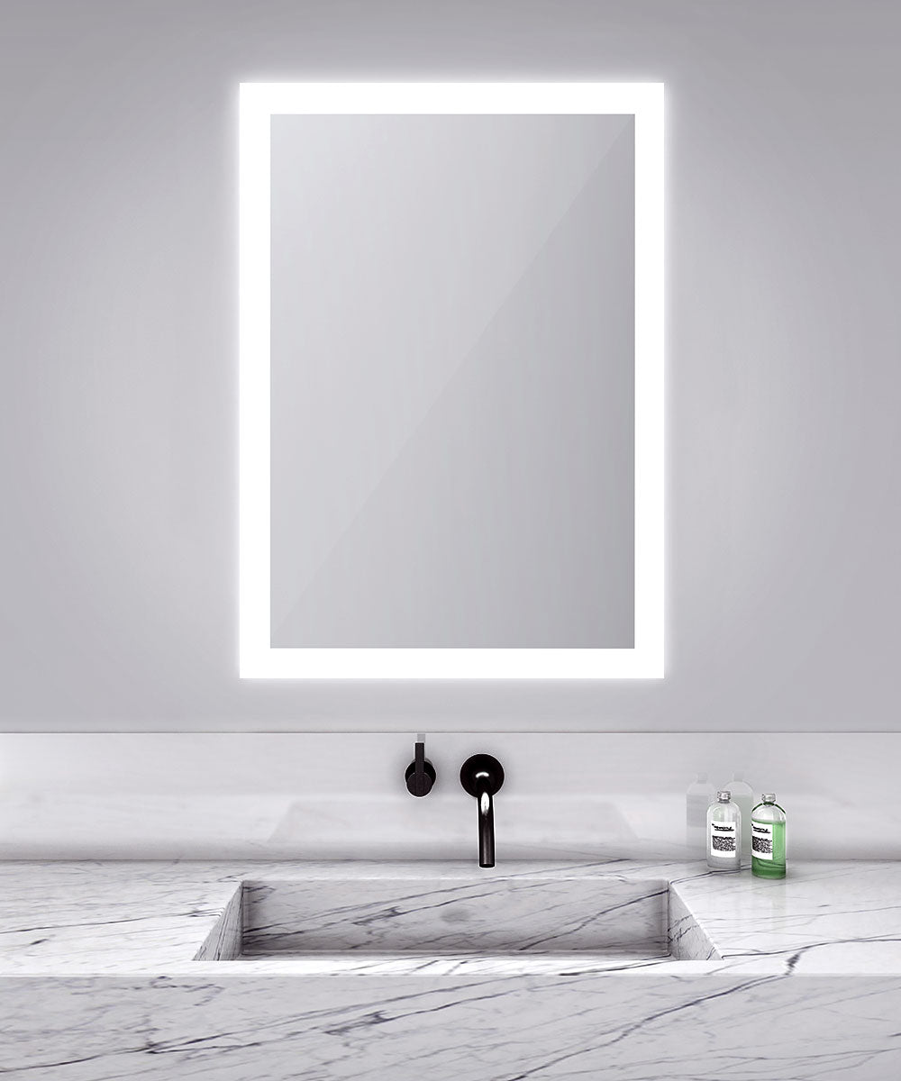 Silhouette 30" Rectangle Lighted Mirror