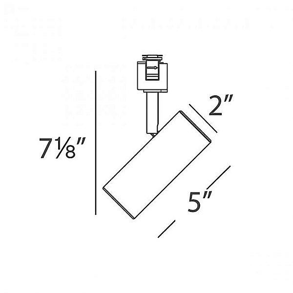 Silo X10 LED Line Voltage Track Head - Diagram