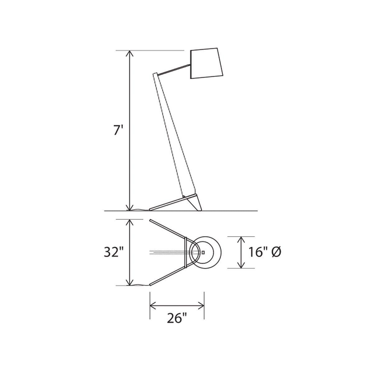 Silva Giant LED Floor Lamp - Display