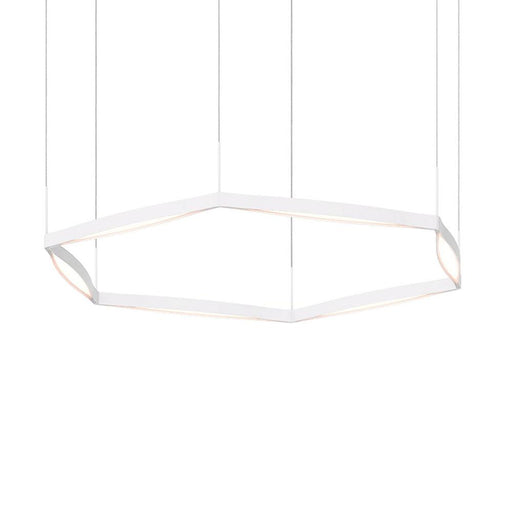 Single Ring LED Pendant - Satin White