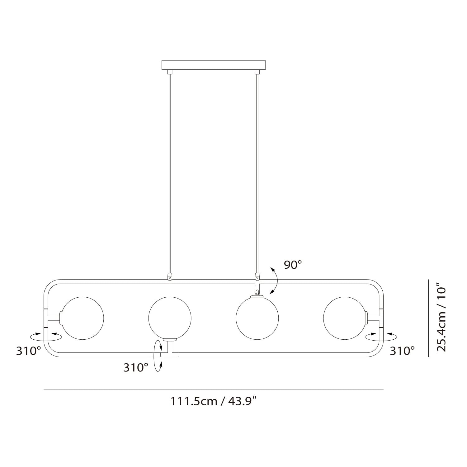 Sircle Linear Suspension - Diagram