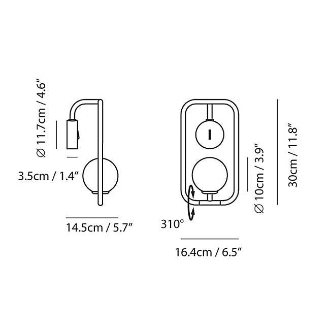 Sircle Wall Sconce - Diagram