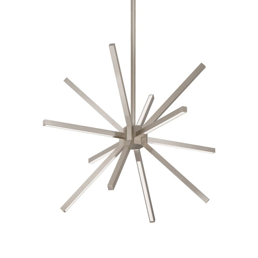 Sirius Minor Small LED Chandelier - Brushed Nickel Finish