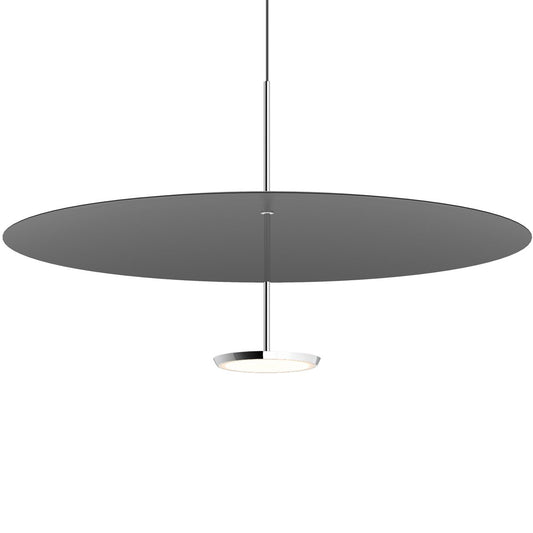 Sky Dome 32" LED Pendant - Black/Polished Aluminum Finish