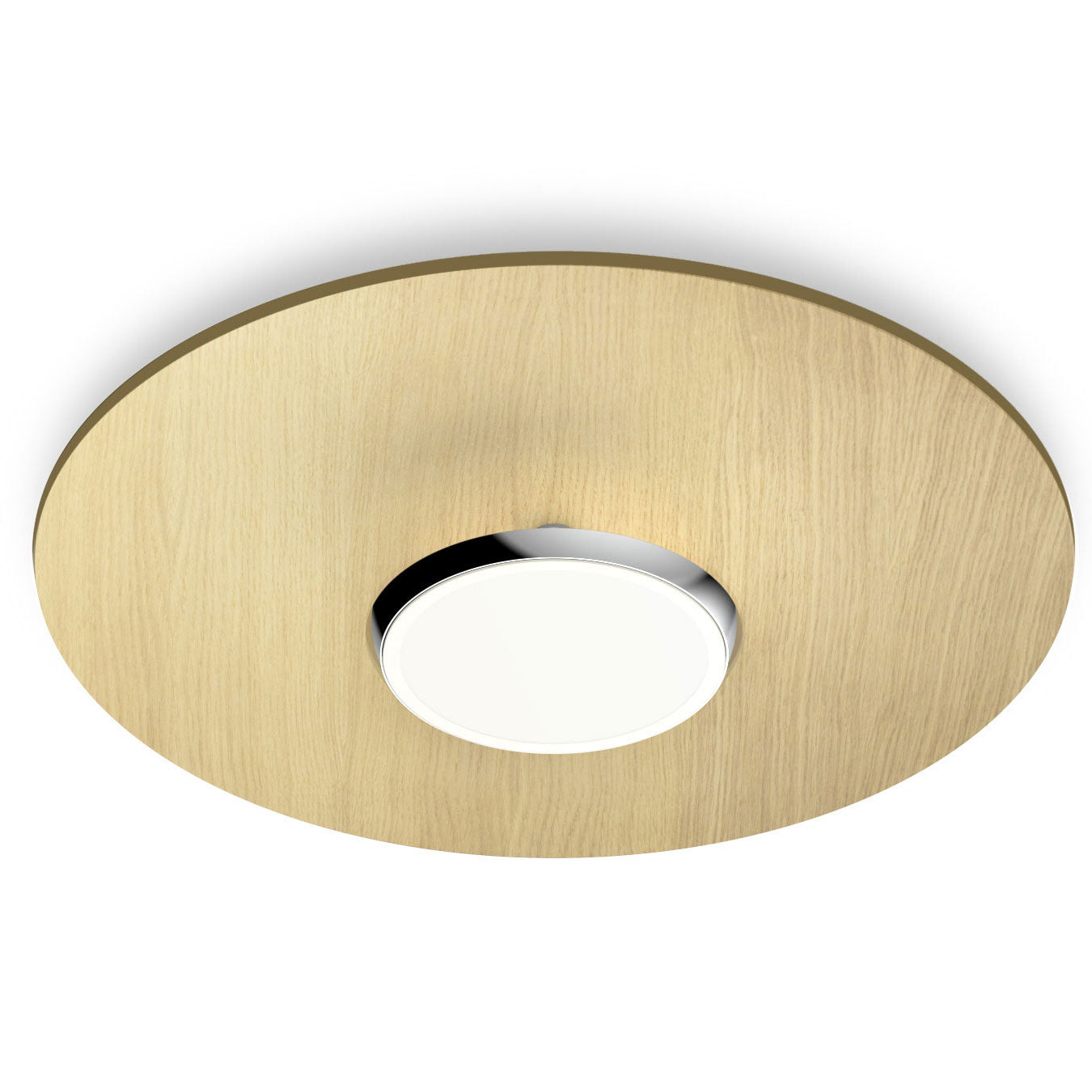 Sky Dome 18" Wood LED Wall / Flush Mount - White Oak