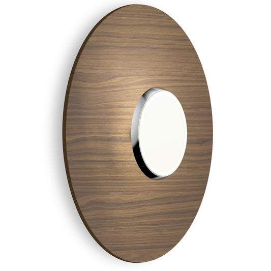 Sky Dome 18" Wood LED Wall / Flush Mount - Walnut