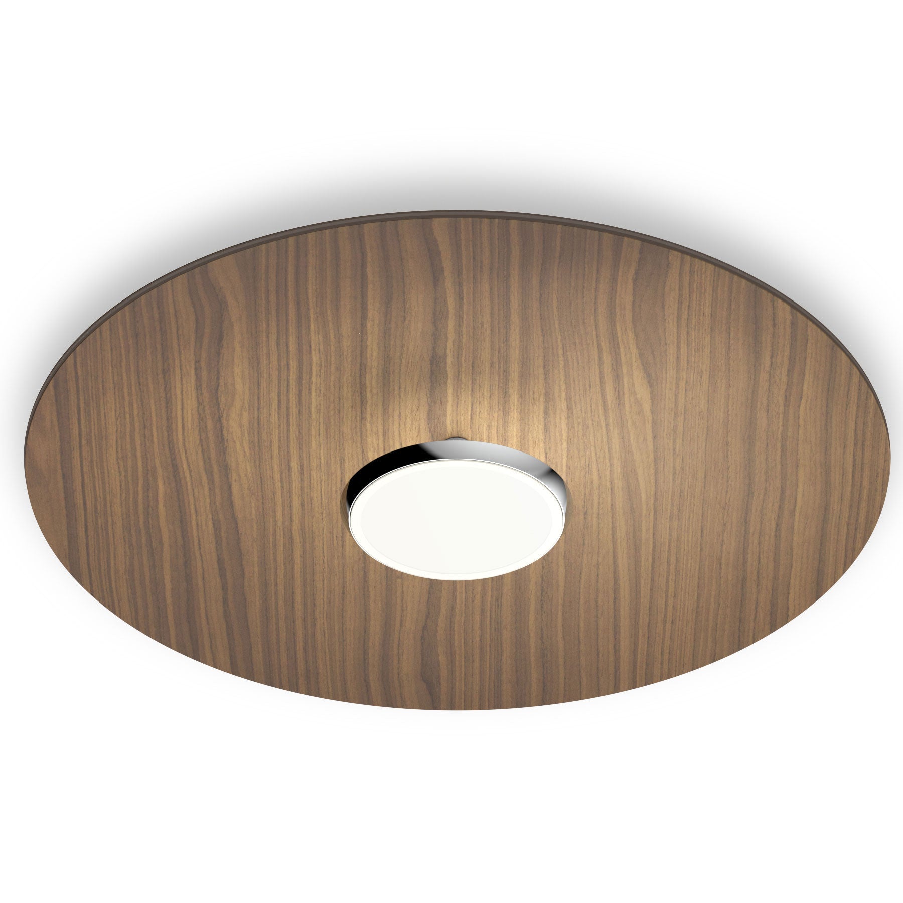 Sky Dome 24" Wood LED Wall / Flush Mount - Walnut