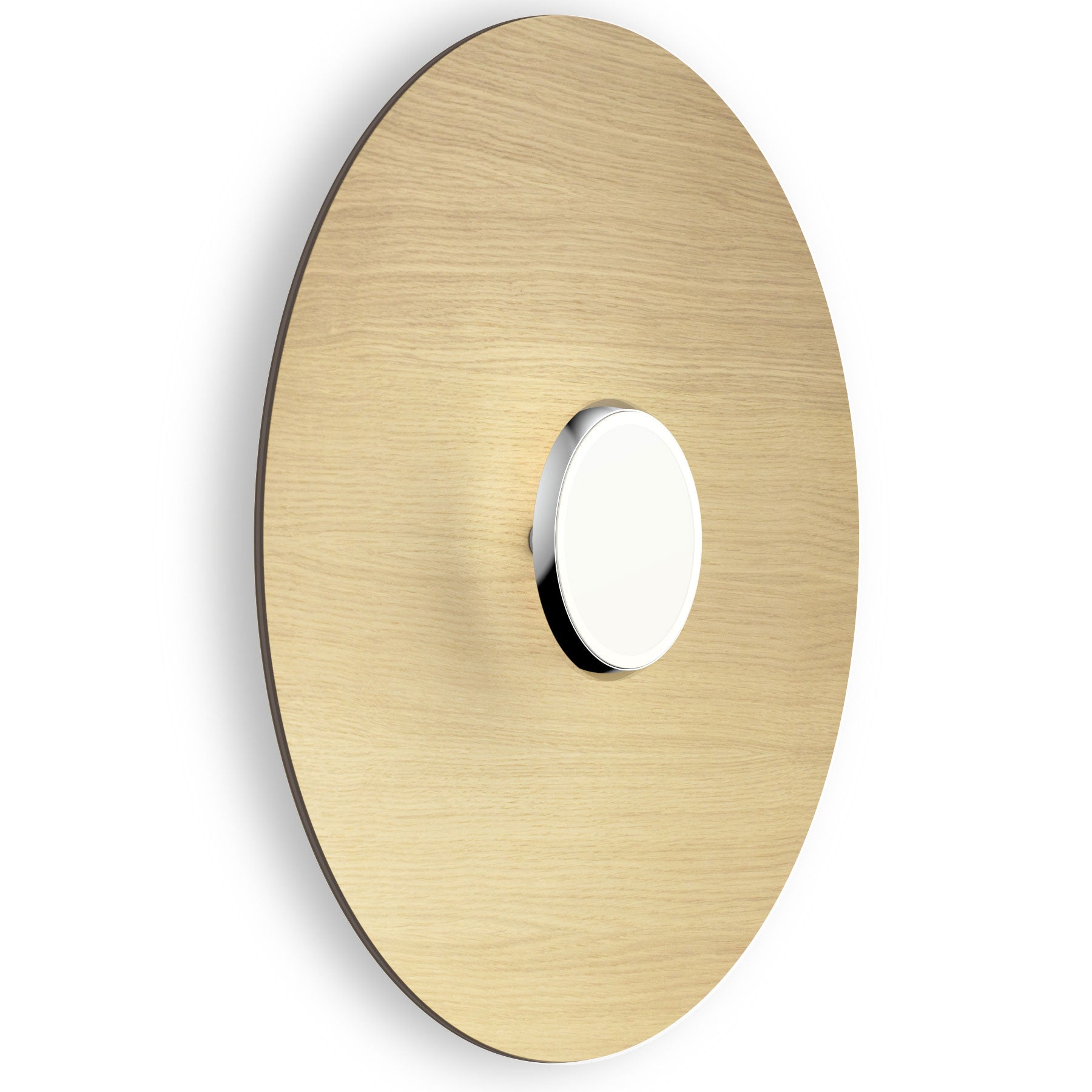 Sky Dome 24" Wood LED Wall / Flush Mount - White Oak