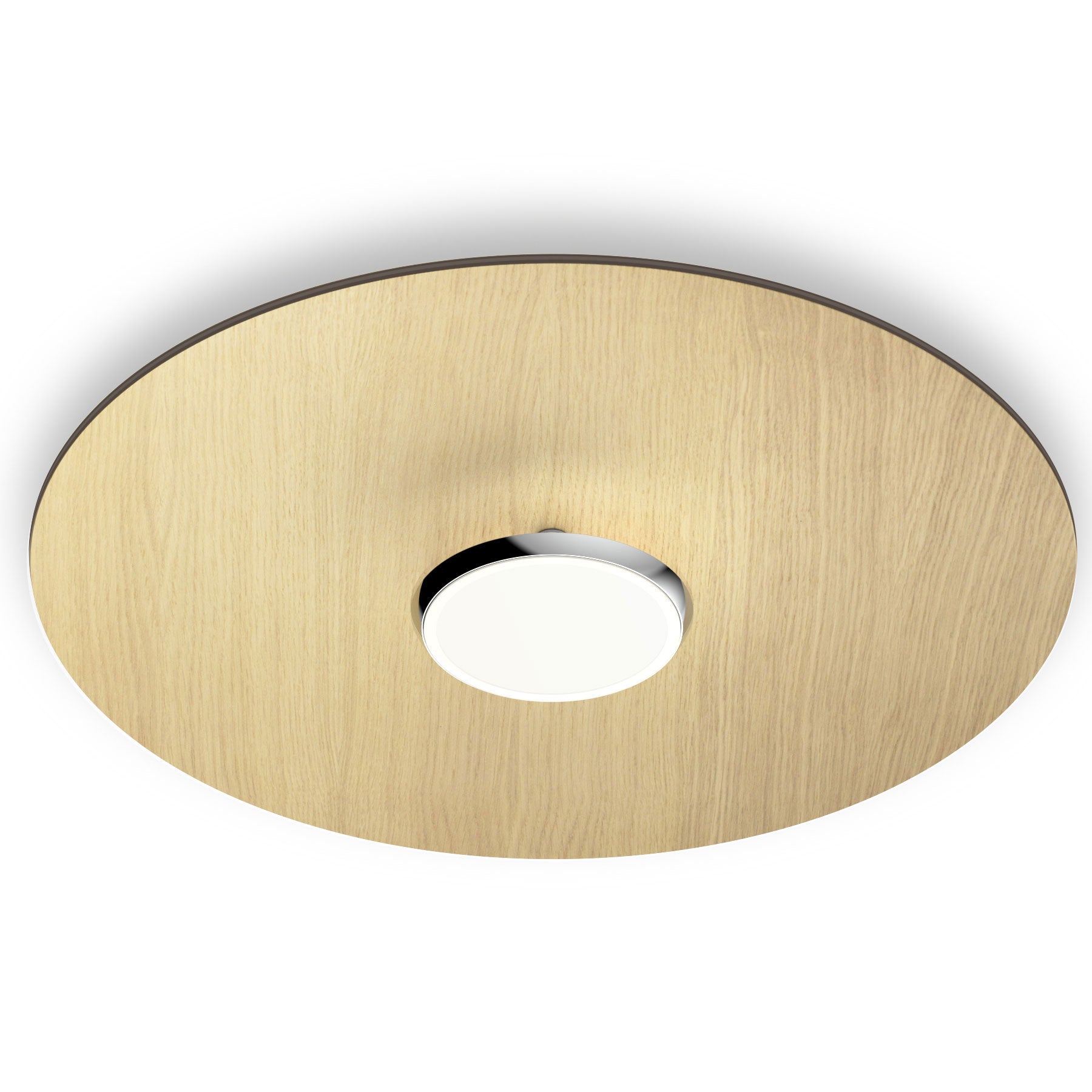 Sky Dome 24" Wood LED Wall / Flush Mount - White Oak