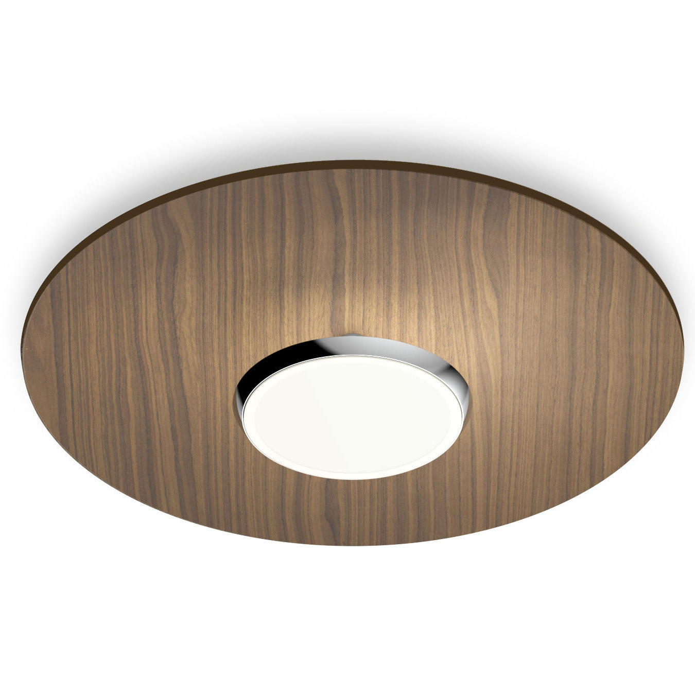 Sky Dome 18" Wood LED Wall / Flush Mount - Walnut