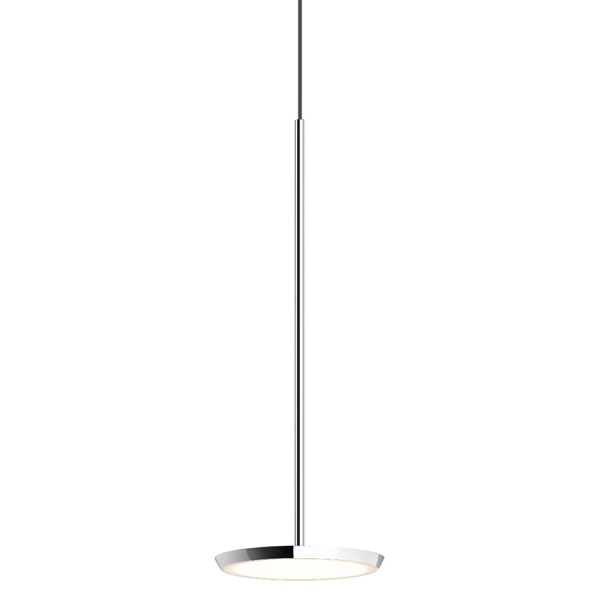 Sky Solo LED Mini Pendant - Polished Aluminum Finish