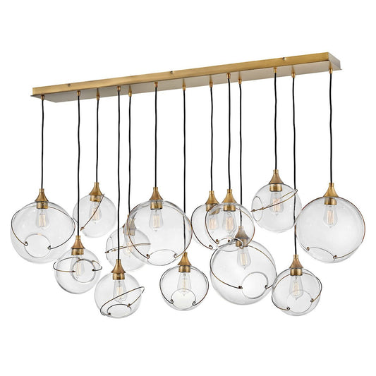 Skye Linear Suspension - Heritage Brass Finish