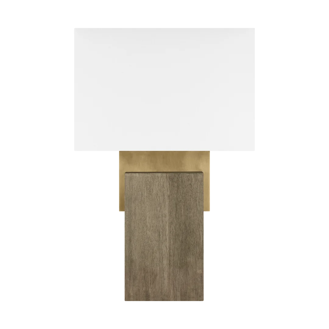 Slab Table Lamp - Natural Brass