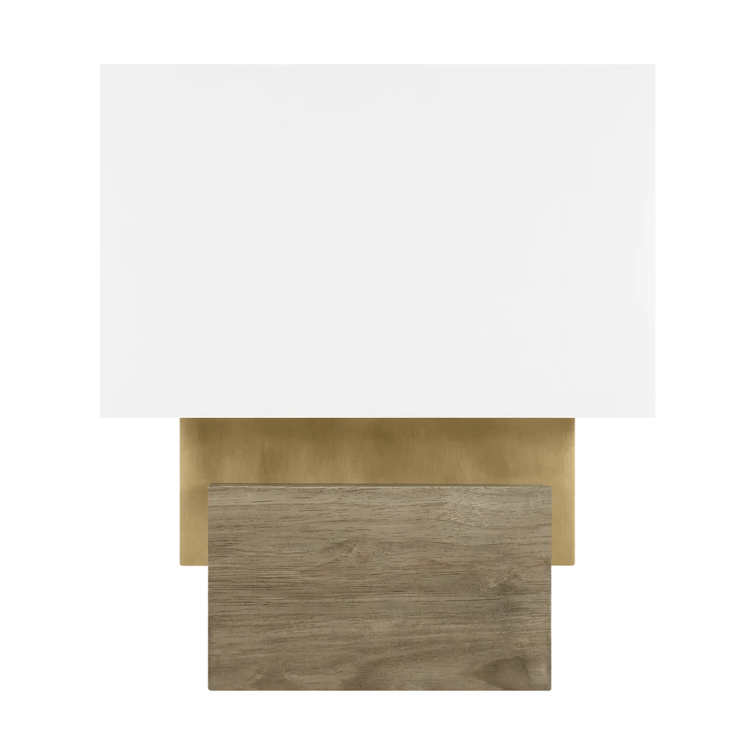 Slab Table Lamp - Natural Brass